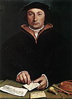Portrait of Dirk Tybis, 1533, holbein