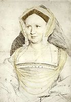 Portrait of Lady Mary Guildford, 1527, holbein