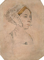 Portrait of a Lady, thought to be Anne Boleyn, c.1534, holbein