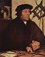 Portrait of Nicholas Kratzer , 1528, holbein