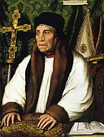 Portrait of William Warham, Archbishop of Canberbury, 1527, holbein
