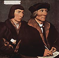 Thomas Godsalve of Norwich and his son, John, 1528, holbein
