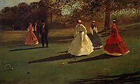 Croquet Players, 1865, homer