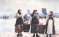Fisherwomen, Cullercoats, 1881, homer