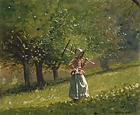 Girl with Hay Rake, 1878, homer