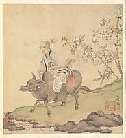 Lao-tzu Riding an Ox, hongshou