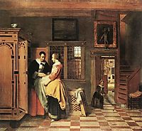 At the Linen Closet, 1665, hooch