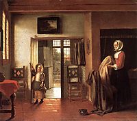 The Bedroom, 1658-1660, hooch
