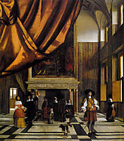 The Council Chamber of the Burgermasters, c.1665, hooch