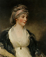 Portrait of Harriet Brouncker of Boveridge Dorset, hoppner