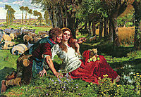 The Hireling Shepherd, 1851, hunt