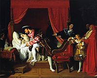 Death of Leonardo da Vinci, 1818, ingres