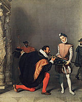 Don Pedro of Toledo Kissing the Sword of Henri IV, ingres