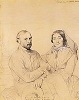 Edmond Ramel and his wife, born Irma Donbernard, ingres