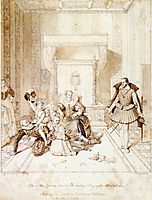 Henry IV Playing with His Children, 1819, ingres