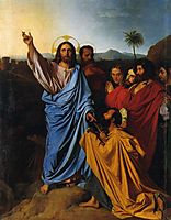 Jesus Returning the Keys to St. Peter, 1820, ingres