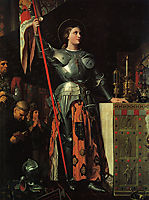 Joan of Arc on Corronation of Charles VII in the Cathedral of Reims, 1854, ingres