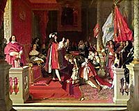 King Philip V of Spain Making Marshal James Fitzjames, ingres
