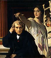 Luigi Cherubini and the Muse of Lyric Poetry, 1842, ingres