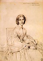 Madame Franz Adolf von Stuerler, born Matilda Jarman, ingres