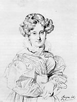 Madame Louis François Godinot, born Victoire Pauline Thiolliere de L-Isle, ingres