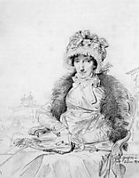 Mrs John Mackie, born Dorothea Sophia de Champs, ingres