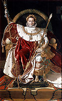Napoleon I on his Imperial Throne, 1806, ingres