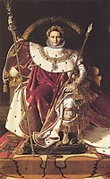 Portrait of Napoléon on the Imperial Throne, 1806, ingres