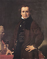 Portrait of the Sculptor Lorenzo Bartolini, 1820, ingres