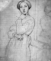 Study for Vicomtesse d-Hausonville, born Louise Albertine de Broglie I, ingres