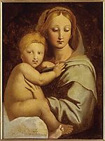 Virgin and Child with candelabra, ingres