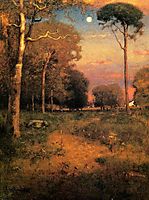 Early Moonrise, Florida, 1893, inness