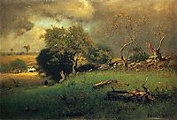 The Storm, 1885, inness