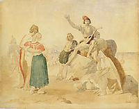 Italian scene, 1838, ivanov