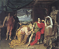 Priam asking Achilles for Hector-s body, 1824, ivanov