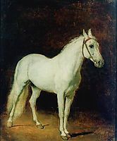 White horse. Study. , 1820, ivanov