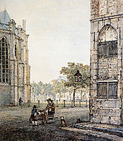 Grotekerksplein in Dordrecht, jacobvanstrij