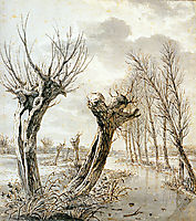 Landscape in winter , jacobvanstrij