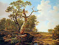 Landscape with dead tree , jacobvanstrij