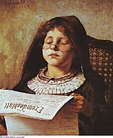 Girl Reading, 1882, jakobides