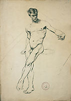 Study of a nude youth, jakobides