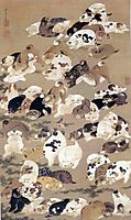 One Hundred Dogs, 1799, jakuchu