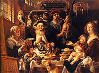 As the Old Sang, So the young Pipe, 1640, jordaens