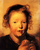 Child-s head, 1620, jordaens