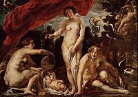 The Daughters of Cecrops finding the child Erichthonius, jordaens