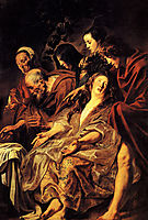 The disciples at the tomb, 1625, jordaens