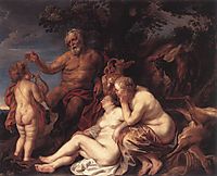 Education of Jupiter, jordaens