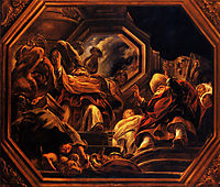 The father of the Psyche consultants of Oracle in the Temple of Apollo, 1652, jordaens