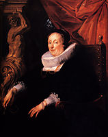 Portrait of the wife of Johan Wierts  , 1635, jordaens