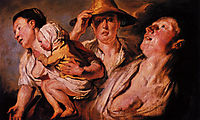 Study of three women and child, 1623, jordaens